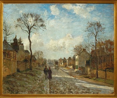 Rua de Louveciennes (óleo sobre tela) de Camille Pissarro