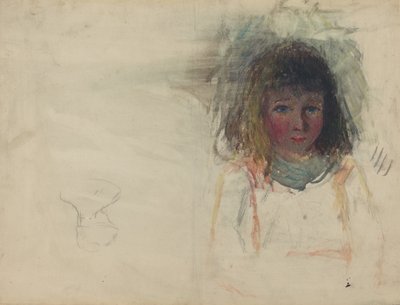 O filho do artista Georges [verso] de Camille Pissarro