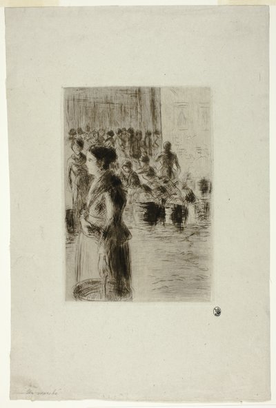 A empregada de compras de Camille Pissarro