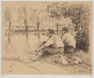 The Tramps, c.1894 (lito) de Camille Jacob Pissarro