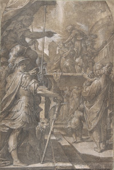 Martírio de uma Santa Inês feminina, 1605-9. de Camillo Procaccini