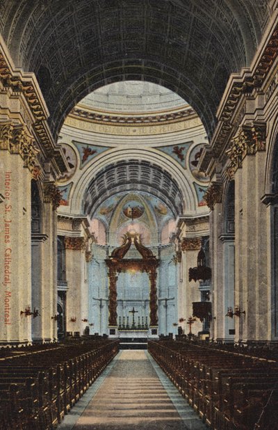 Interior, Catedral de São Tiago, Montreal, Canadá (foto) de Canadian Photographer