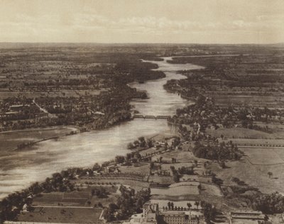 Riviere Des Prairies, na parte de trás da ilha de Montreal (fotografia a preto e branco) de Canadian Photographer