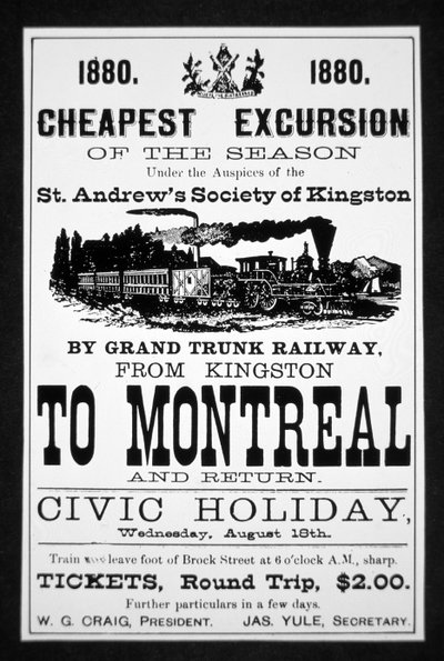 Cartaz do Grand Trunk Railway de Canadian School