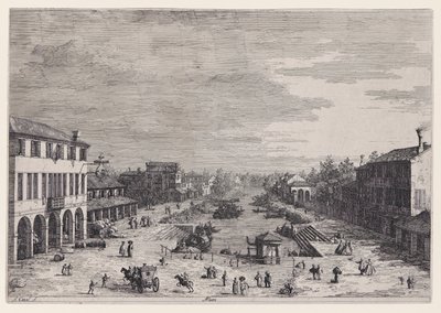 Mestre, da série Vedute (Vistas) de Canaletto (Giovanni Antonio Canal)