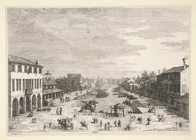 Mestre, da série Vedute (Vistas) de Canaletto (Giovanni Antonio Canal)