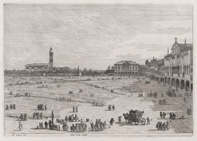 Pr? della Valle (Prato della Vale), da série Vedute (Vistas) de Canaletto (Giovanni Antonio Canal)