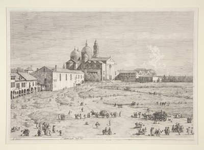 S. Giustina em Pr? della Valle, da série Vedute (Vistas) de Canaletto (Giovanni Antonio Canal)