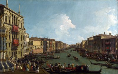 Uma regata no Grande Canal de Canaletto