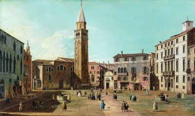 Campo SantAngelo, Veneza, década de 1730. de Giovanni Antonio Canal