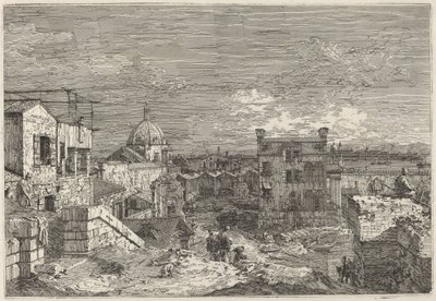 Vista Imaginária de Veneza, 1741. de Canaletto