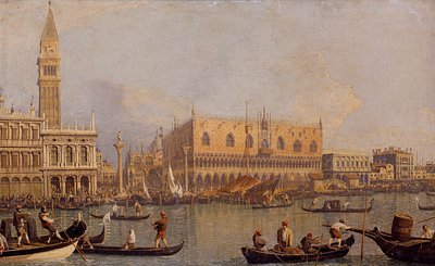 Italiano: Veduta del Palazzo Ducale di Venezia Vista do Palácio Ducal em Veneza de Canaletto