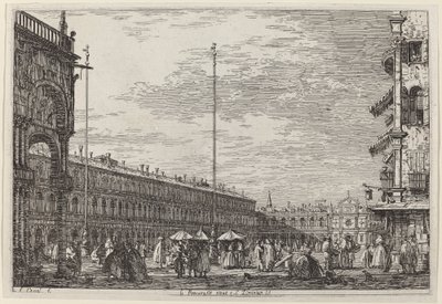 Le Procuratie niove e S. Ziminian V., c. 17351746. de Canaletto