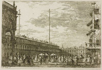 Le Procuratie niove e S. Ziminian V, da Vedute de Canaletto