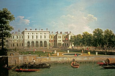 Casa Somerset velha do rio Tamisa, c.1746-50 de Giovanni Antonio Canal