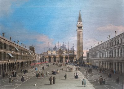 Praça de São Marcos com a Basílica, Veneza de Canaletto
