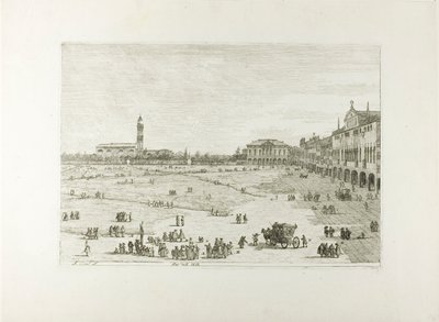 Prà della Valle, de Vistas de Canaletto