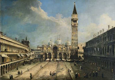 A Praça de São Marcos em Veneza de Canaletto
