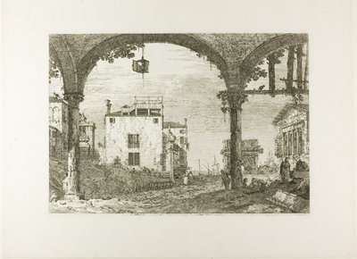 O Pórtico com a Lanterna, de Vedute de Canaletto