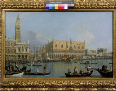 Vista do Palácio Ducal em Veneza de Giovanni Antonio Canal