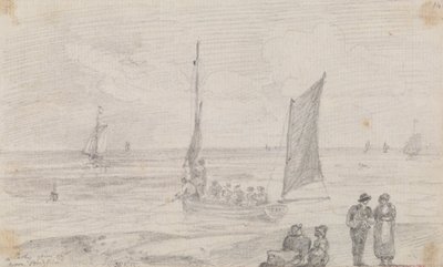 Uma Festa a Decolar perto de Brighton Beach, 18 de Setembro de 1815 de Capt. Thomas Hastings