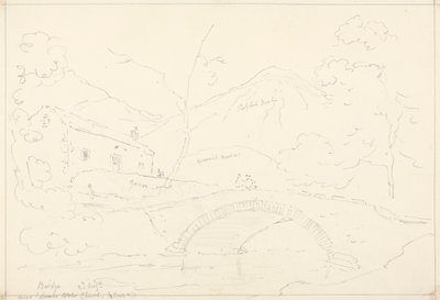 Ponte perto da Igreja de Loweswater em Scale Hill, 2 de Agosto de Capt. Thomas Hastings