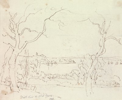 Vista Distante das Vacas do Oeste, Ilha de Wight de Capt. Thomas Hastings