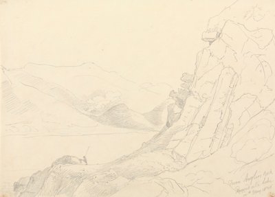 De Anglers Rock, Lago Ennerdale, 10 de Maio de 1836 de Capt. Thomas Hastings