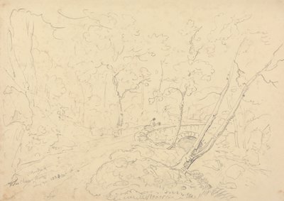 Ponte e Rio Holne Chase, 30 de Maio de 1833 de Capt. Thomas Hastings