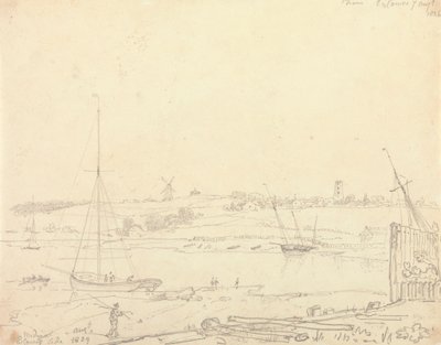 Medina, East Cowes Side, 7 de Agosto de 1826 de Capt. Thomas Hastings