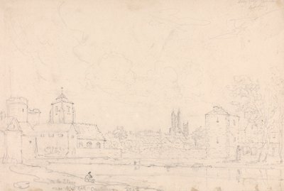 Na Stour perto de West Gate, Canterbury de Capt. Thomas Hastings