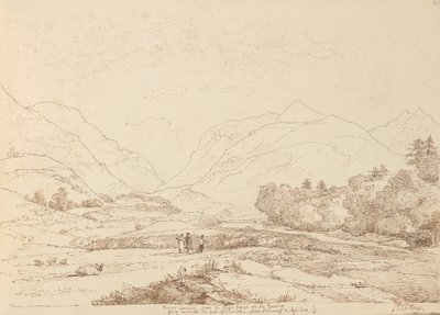 Rio Laune da Estrada Alta de Killarney & Aghadoe, 6 de Setembro de 1841 de Capt. Thomas Hastings