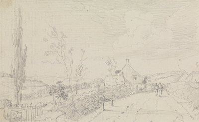 Esboço de uma estrada de campo e casa de campo de Capt. Thomas Hastings