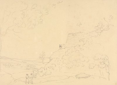 Esboço de um Bastião de Hillside, Isle of Wight de Capt. Thomas Hastings
