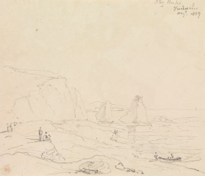 Stag Rocks, Água Doce, Agosto de 1827 de Capt. Thomas Hastings