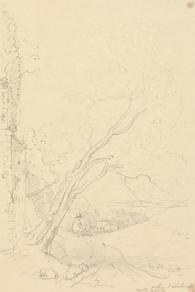 Dentro dos terrenos do Castelo de Carisbrooke, Isle of Wight de Capt. Thomas Hastings