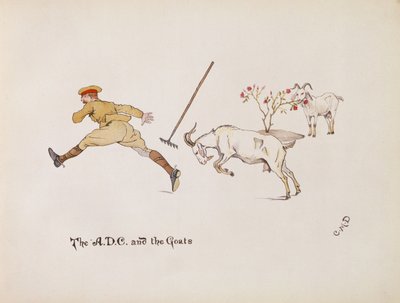 O ADC e as Cabras, de The Leaguer of Ladysmith, 1900 de Captain Clive Dixon
