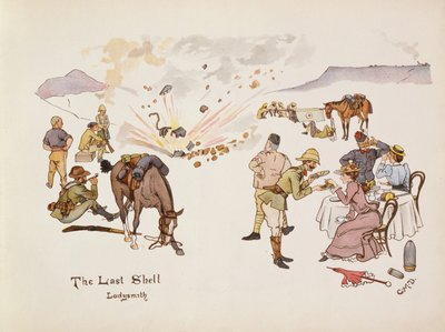 The Last Shell, Ladysmith, de The Leaguer of Ladysmith, 1900 de Captain Clive Dixon