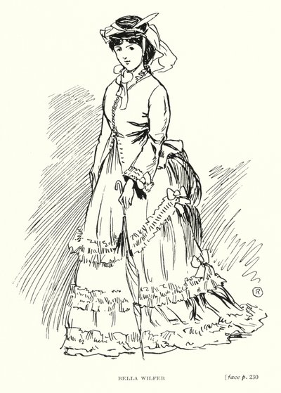 Carácter de Dickens: Bella Wilfer (litho) de Captain Edward Henry Handley Read