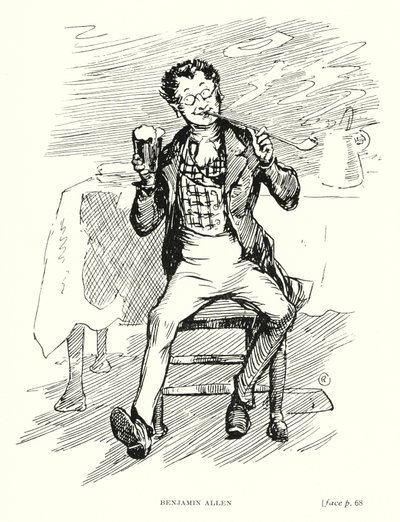 Carácter de Dickens: Benjamin Allen (litho) de Captain Edward Henry Handley Read