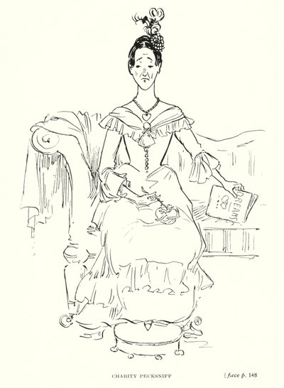 Carácter de Dickens: Charity Pecksniff (litho) de Captain Edward Henry Handley Read
