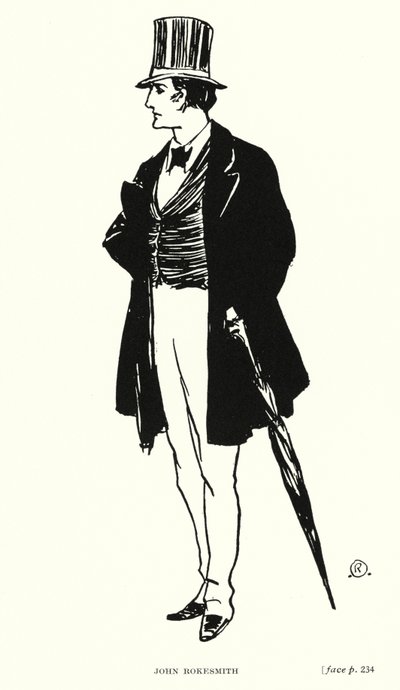 Carácter de Dickens: John Rokesmith (litho) de Captain Edward Henry Handley Read