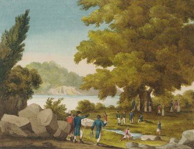 A fonte do Bashaw, Santa Maura, Grécia de Captain George Francis Lyon