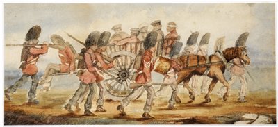 Os feridos sendo transportados do campo de Inkermann (wc) de Captain Hedley Vicars