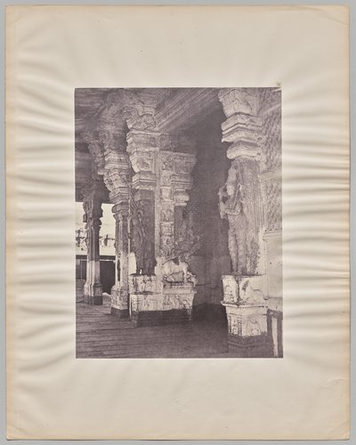 Pudhu Mandapa de Tirumal Nayak (r. 1623-59), Templo Minakshi Sundareshvara, Madurai de Captain Linnaeus Tripe