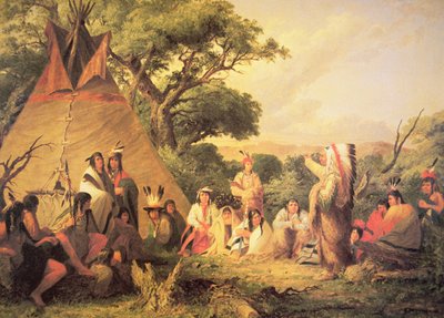 Conselho Indiano dos Sioux de Captain Seth Eastman
