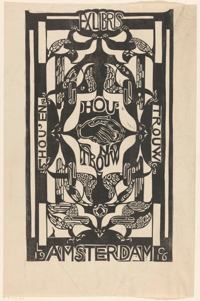 Ex libris da associação Hou