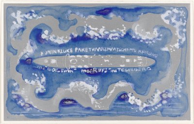 Desenho de uma vinheta para a Royal Paket Shipping Company de Carel Adolph Lion Cachet