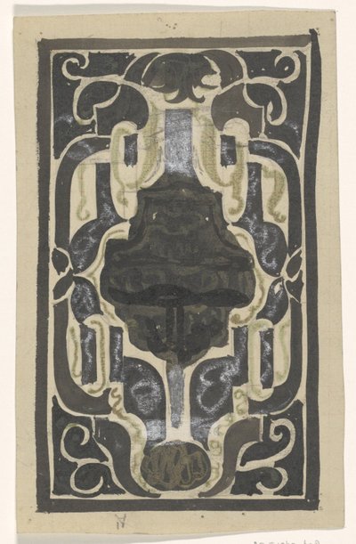 Design para ex libris por D.J. Goedkoop de Carel Adolph Lion Cachet