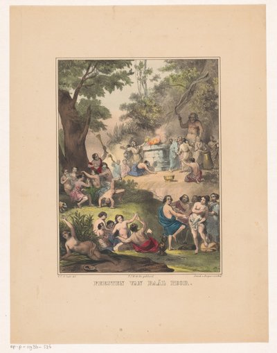 Adoração do Baal de Peor
Festas de Baal Peor (título sobre o objecto) de Carel Christiaan Antony Last
